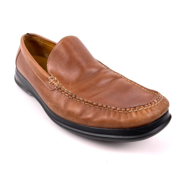 Cole Haan Mens Air Slip On Venetian Loafers Brown Leather 11.5 Shoe C08093 - Picture 11 of 13